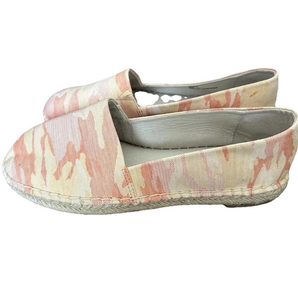 New Sanctuary Espadrille 9.5 Havana Beige Peach Pink Jute Rubber Sole Comfort